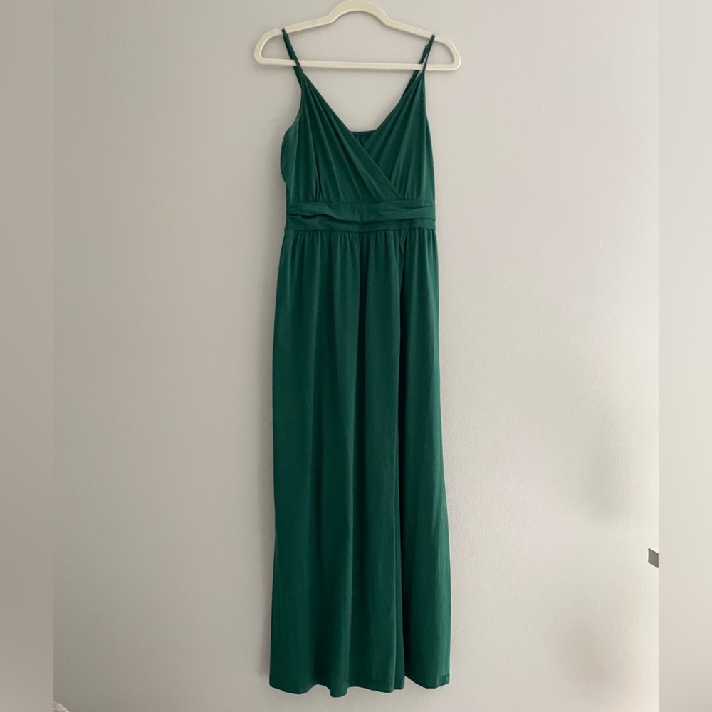 New Green Cotton Maxi Dress